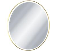 Excellent Corido specchio 100x100 cm rotonda con illuminazione con tappetino riscaldante oro DOEX.CO100.GL
