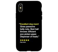 Excellent Dog Mom 5 Stars - Simpatico amante dei cani Custodia per iPhone X/XS