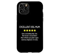 Excellent Dog Mum 5 Stars - Simpatico amante dei cani divertente Custodia per iPhone 11 Pro