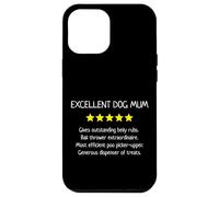 Excellent Dog Mum 5 Stars - Simpatico amante dei cani divertente Custodia per iPhone 12 Pro Max