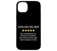 Excellent Dog Mum 5 Stars - Simpatico amante dei cani divertente Custodia per iPhone 14 Plus