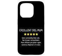 Excellent Dog Mum 5 Stars - Simpatico amante dei cani divertente Custodia per iPhone 15 Pro