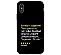 Excellent Dog Mum 5 Stars - Simpatico amante dei cani divertente Custodia per iPhone X/XS