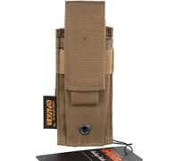 EXCELLENT ELITE SPANKER Astuccio per Pistola Singolo/Doppio Molle Astuccio per Caricatori Tattici Supporto per Organizzatore Di Utensili(Singolo-Marrone)