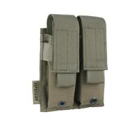 EXCELLENT ELITE SPANKER Astuccio per Pistola Singolo/Doppio Molle Astuccio per Caricatori Tattici Supporto per Organizzatore Di Utensili(Doppio-Verde fumo)