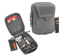 EXCELLENT ELITE SPANKER Molle Admin Pouch Borsa per Strumenti di Utilità Militare EDC Molle Pouchs Gadget Waist Bags (grigio) ...