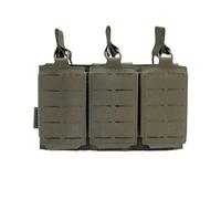 EXCELLENT ELITE SPANKER Nylon Singolo/Doppio/Triplo Caricatore Pouch Portacaricatore, Sacchetto Di Mag Molle per M4/M16/AR/AK (Triplo, RGN)