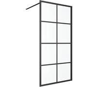Excellent Fabrika parete doccia 100 cm nero opaca/vetro trasparente KAEX.4006.1000.LP