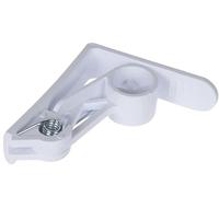 Excellent Houseware Set di 4 Morsetti per tovaglia, Colore: Bianco