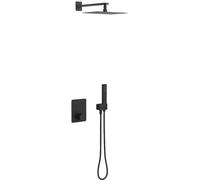 Excellent Krotos set doccia da incasso con termostato con soffione nero AREX.SET.8045BL