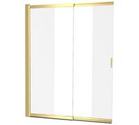 Excellent Liner parete vasca 110 cm 2 ante oro lucida/vetro trasparente KAEX.2940.1100.LP