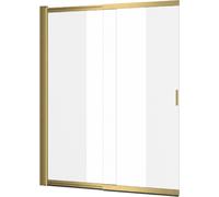 Excellent Liner parete vasca 110 cm 2 ante oro spazzolata/vetro trasparente KAEX.2950.1100.LP