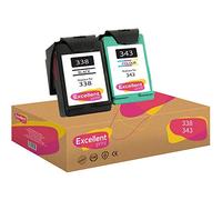 Excellent Print 338 343 Compatibili Cartucce per HP Officejet 100 Photosmart 2573 2575 8050