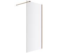 Excellent Vidoq parete doccia walk-in 100 cm rame spazzolata/vetro trasparente KAEX.1506.1000.LP.CB