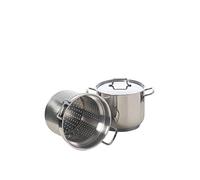 Excelsa 42183 Pastamica Plus Pastaiola 5 Litri, Acciaio Inox 18/10
