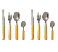 Excelsa 48512 Servizio 24 Posate, Arancio, 9 x 9 x 24 cm (Confezione da 2)