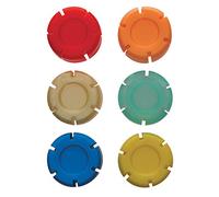 Excelsa 6 Tappi per Bottiglia, Plastica, Multicolore