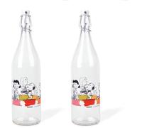 Excelsa 61544 Bottiglia, Decorata, 1 Lt, 1000 Unità, 8 x 8 x 31 cm, 612.35 grammi (Confezione da 2)