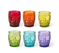 Excelsa - 63415 - Bicchiere Calavera CL.40 Set 6 Pezzi Colori Assortiti