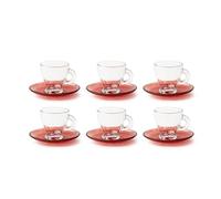 Excelsa 65358 Set 6 Tazzine caffè, Vetro - NUOVO