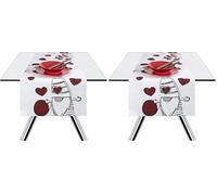 Excelsa 65386, Runner Gnome Sweet Home, cm. 40 x 140, Cotone (Confezione da 2)