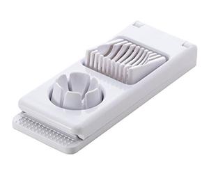Excelsa Abili Taglia Uovo, Plastica, Bianco,