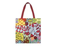 Excelsa Afrika Borsa Shopper, Tote Bag, Cm. 41,5 x 41,5, Fronte 100% Cotone, Lavabile in Lavatrice