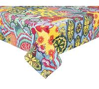 Excelsa Afrika Tovaglia Rettangolare, 70% Cotone, 30% Poliestere, Cm. 140 x 180, Lavabile in Lavatrice