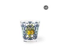 Excelsa Amalfi Set 6 Bicchieri Acqua, Vetro Soffiato - NUOVO