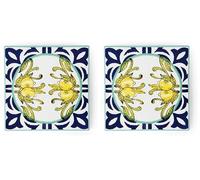 Excelsa Amalfi Sottopentola, Ceramica e Sughero (Confezione da 2)