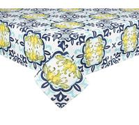 Excelsa Amalfi Tovaglia Rettangolare, Cm. 140 x 240, Cotone, Poliestere, Lavabile in Lavatrice
