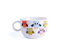 Excelsa Animals Tazza Thè Gufo, 200 ml, Porcellana, Bianco