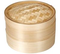 Excelsa Asia Vaporiera in bambù Diametro 22.5 cm, Legno Naturale