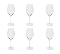 Excelsa Asti Set 6 Calici da Vino, Trasparenti, Vetro Soffiato, Capacità 470 Ml.