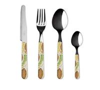 Excelsa Autumn Leaves Servizio 24 Posate, Acciaio Inox 18/0 - NUOVO