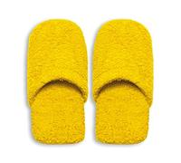 Excelsa Caldo Pantofole da Bagno Donna, Spugna, Giallo, 27.5 x 11 x 3 cm