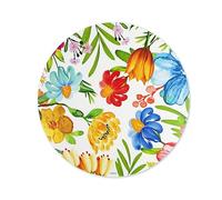 Excelsa Blooming Set 6 Tovagliette Americane Rotonde, Diametro 38 cm, Motivo Floreale Multicolore, PP/EVA