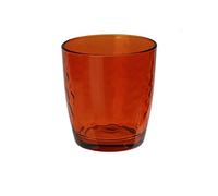 6x Bicchieri Palatina In Vetro Spruzzato Arancione 32Cl