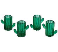 Excelsa Cactus Set 4 Bicchierini da Liquore, Vetro