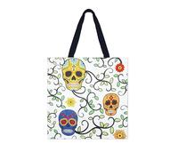 Excelsa Calavera Borsa Shopper, Tote Bag, Cm. 41,5 x 41,5, Fronte 100% Cotone, Lavabile in Lavatrice