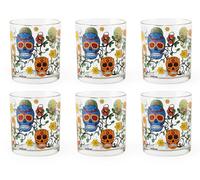 Excelsa Calavera Set 6 Bicchieri, Vetro, Capacità 250 Ml.