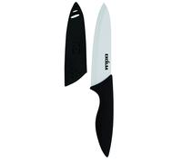Excelsa Coltello Chef con Coprilama, Ceramica, Nero/Bianco, Lama 15 cm, 1 15 cm