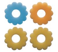 Excelsa Confezione 4 Assorbigocce in Spugna, Plastica, Multicolore