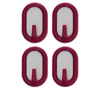 Excelsa Confezione 4 Ganci Adesivi Bicolore, Plastica, Multicolore
