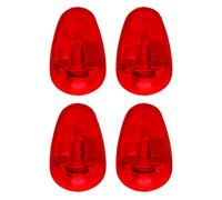 Excelsa Confezione 4 Ganci Ovali Piccoli, Plastica, Multicolore
