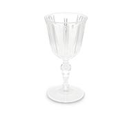 Excelsa Country Chic Calice 25 cl, Plastica, Trasparente, 9.3 x 9.3 x 18.5 cm
