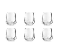 Excelsa Diamante Set 6 Bicchieri Acqua, Vetro, Capacità 400 ml, Trasparente