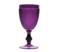 Excelsa Diamond Set 6 Calici Diamond Lilla, Plastica Riutilizzabile, Capacità 390 Ml.