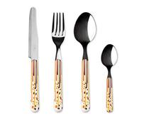 Excelsa Dripping Servizio 24 Posate, Acciaio Inox 18/0