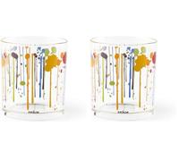 Excelsa Dripping Set 3 Bicchieri Acqua, Vetro, 25 cl (Confezione da 2)